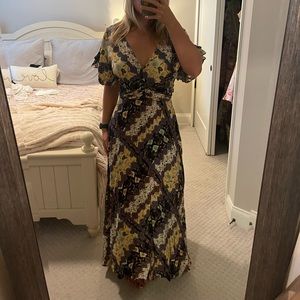 Flutter Sleeve Boho Maxi